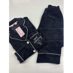 Siyah Good Morning Nakışlı Takım Outlet