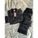 Luxury Siyah İpek Saten Pijama Takımı
