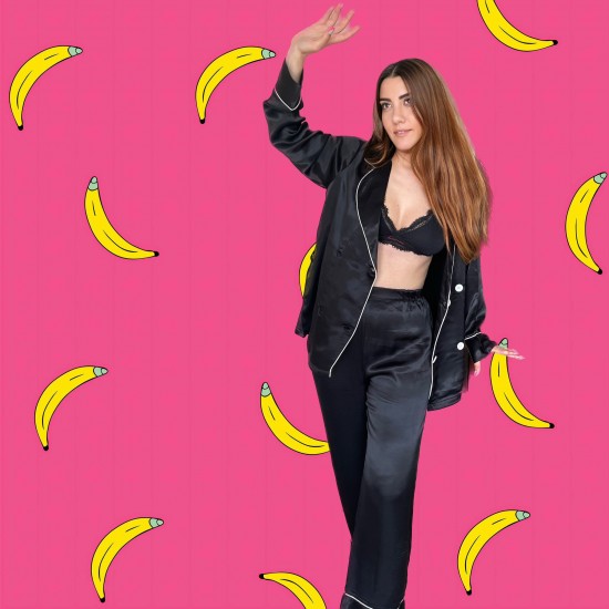 Uzun Kollu Pijamalar-Siyah Luxury Pijama Takımı