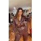 Kahve Luxury Pijama Takımı