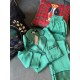 Uzun Kollu Pijamalar-Yeşil Saten Uzun Kollu Pijama Takımı Uzun Kollu Pijamalar-Yeşil Saten Uzun Kollu Pijama Takımı
