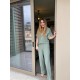 Kısa Kollu Pijamalar-Khaki Green Gömlek Pantolon Pijama Takımı Kısa Kollu Pijamalar-Khaki Green Gömlek Pantolon Pijama Takımı