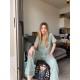Kısa Kollu Pijamalar-Khaki Green Gömlek Pantolon Pijama Takımı Kısa Kollu Pijamalar-Khaki Green Gömlek Pantolon Pijama Takımı