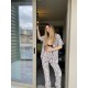 Kısa Kollu Pijamalar-Animal Leopar Gömlek Pantolon Pijama Takımı
