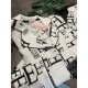 Uzun Kollu Pijamalar-White Müslin Letters Gömlek Pantolon Pijama Takımı Uzun Kollu Pijamalar-White Müslin Letters Gömlek Pantolon Pijama Takımı