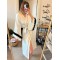 Luxury Özel Kutulu Saten Kimono Sabahlık Siyah Çiçekli 
